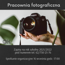 Pracownia fotograficzna - nabór