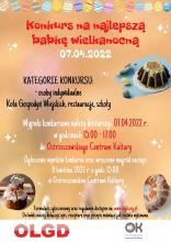 Konkurs na NAJLEPSZĄ BABKĘ WIELKANOCNĄ